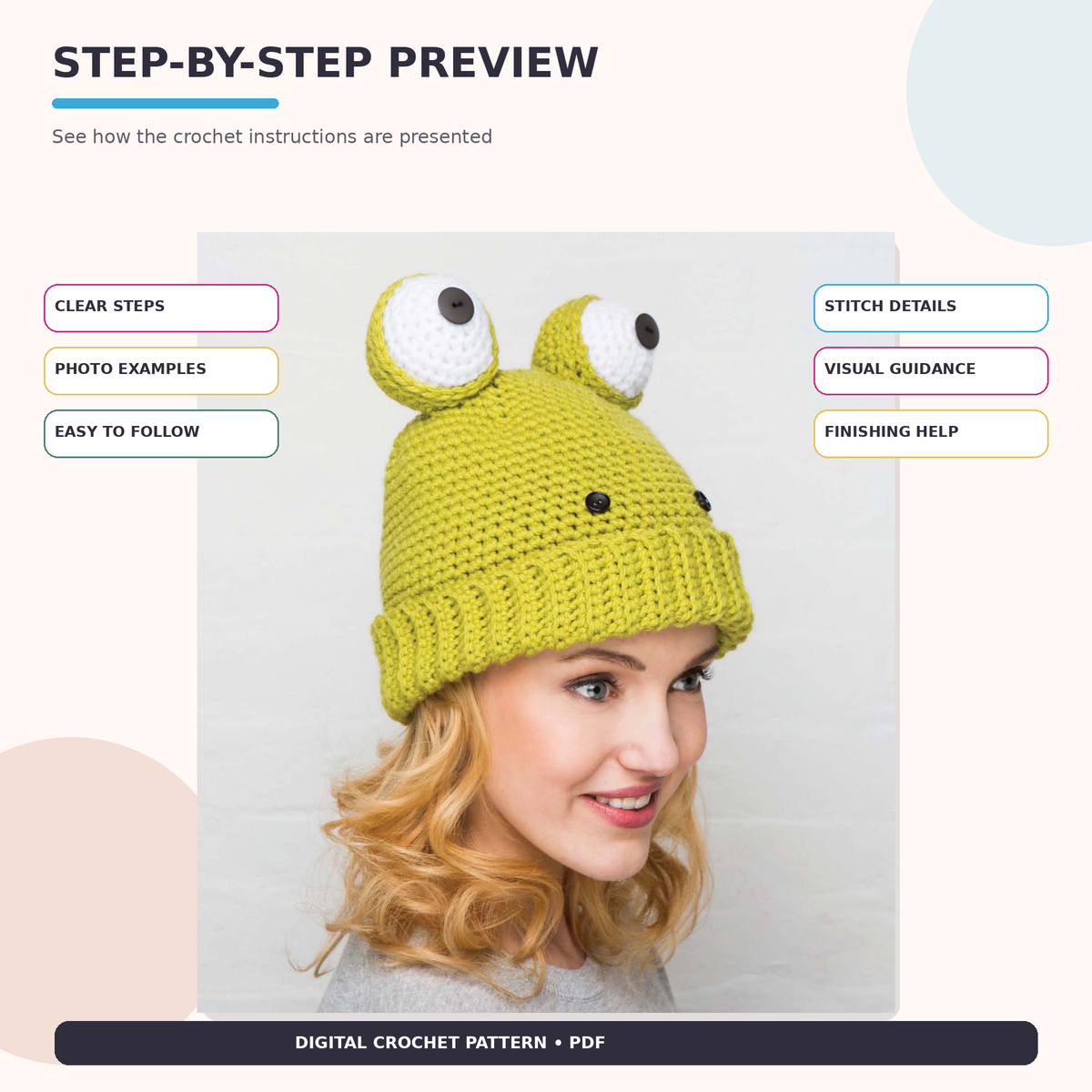 🧶 15 Adorable Animal Hats – Crochet Pattern Bundle
