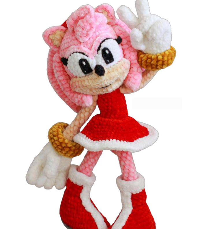 Amy Sonic Crochet Pattern – PDF 🧶✨